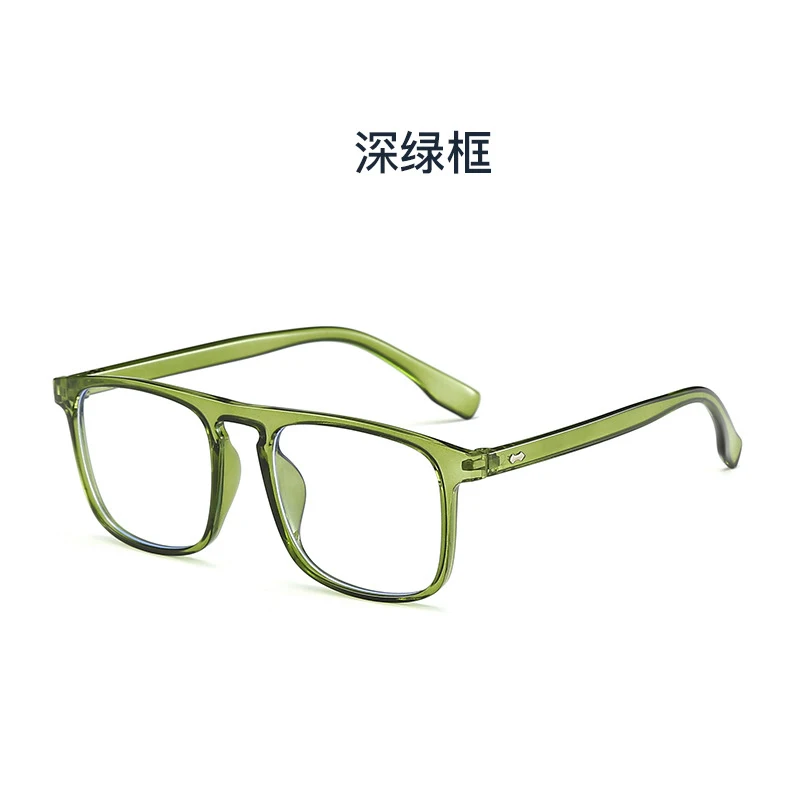 Monture de lunettes d'ordinateur transparente pour hommes et femmes, lunettes carrées anti-lumière bleue, lunettes bloquant les lunettes, lunettes optiques