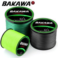 BAKAWA Braided Fishing line Pesca 4 Strands Carp Multifilament Fly Wire Japanese 100% Pe Line Saltwater 300M 500M 1000M New