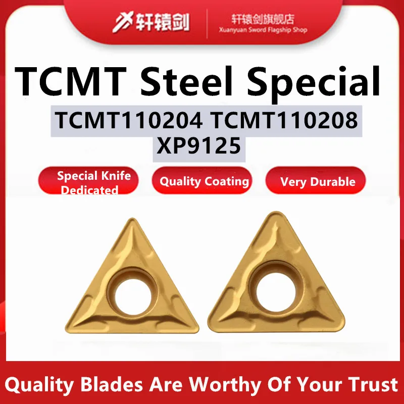 10PCS TCMT110204 TCMT110208 High Quality External Turning Tool Carbide Inserts for CNC  Steel Processing