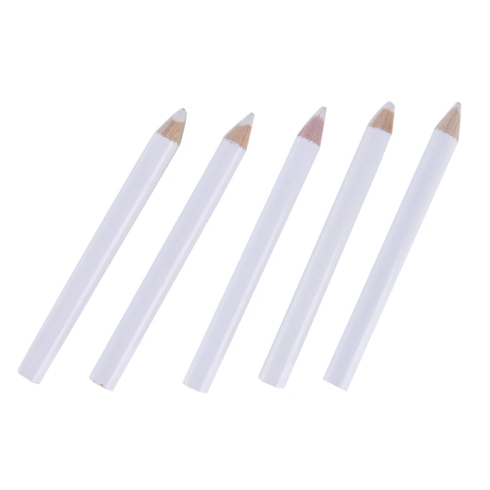 5 Pcs White Pencil DIY Suction Crystal Drill White Sticky Pencil Manicure Tools Beauty Nail Drill Pen Special Pen Suction Pen