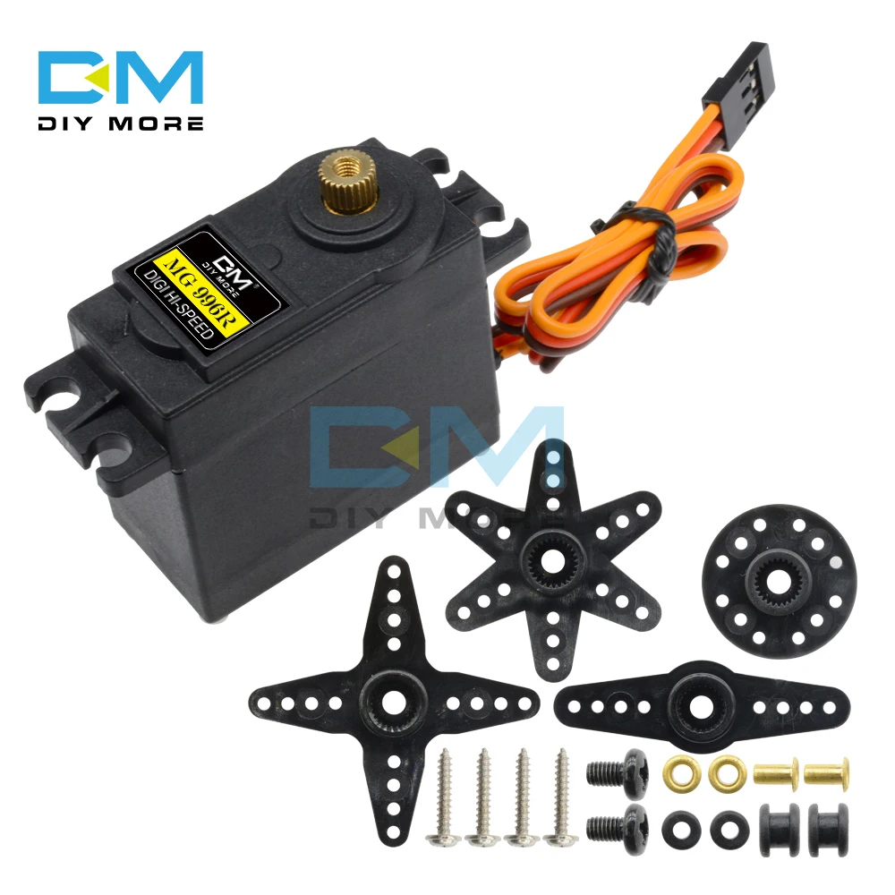 4PCS MG996 MG 996R MG996R Metal Gears Digital RC Servo Motor High Torque Helicopter Car Boat & Torque RC CAR 1/8 Diy Kit