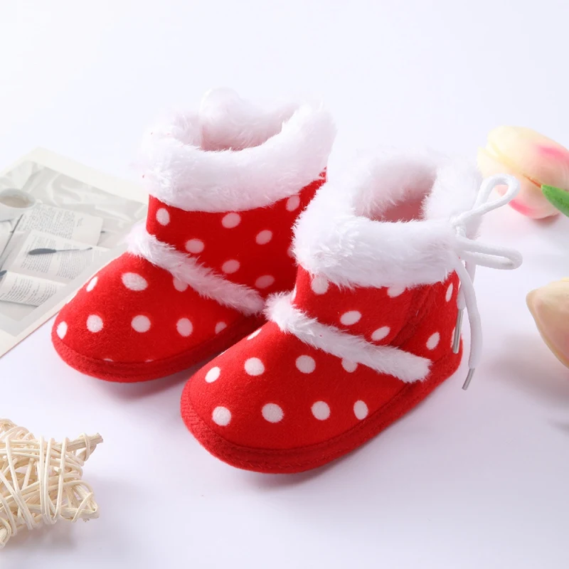 

Bobora Newborn Baby Boys Girls Snow Winter Boots Infant Toddler Soft Sole Anti-Slip Winter Warm Crib Booties Shoes