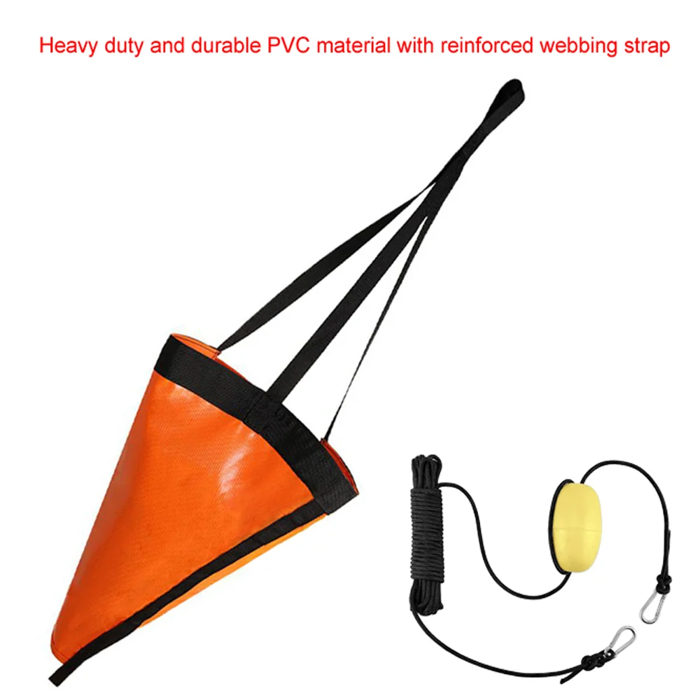 

18InchKayak Canoe Boat Float Marine PVC Sea Anchor Drift Anchor Drogue Drifting Brake Rowing with 30ft Retrieving Tow Throw Line