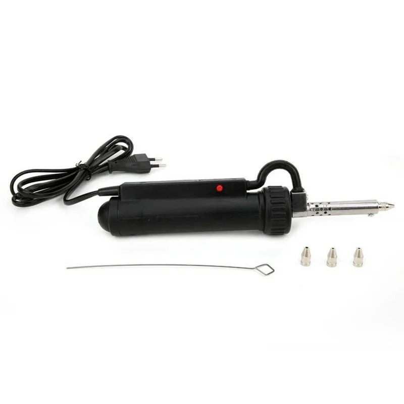 220V 30W สูญญากาศ Solder Sucker Desoldering ปั๊มดูดปืนเหล็กดีบุก Soldering ซ่อมเครื่องมือหัวฉีด EU Plug