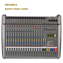 Powermate 1600-3 Channel Audio Mixer 1000W PM1600-3 Powered Mixing Console Desk System for Dj Professional Stage