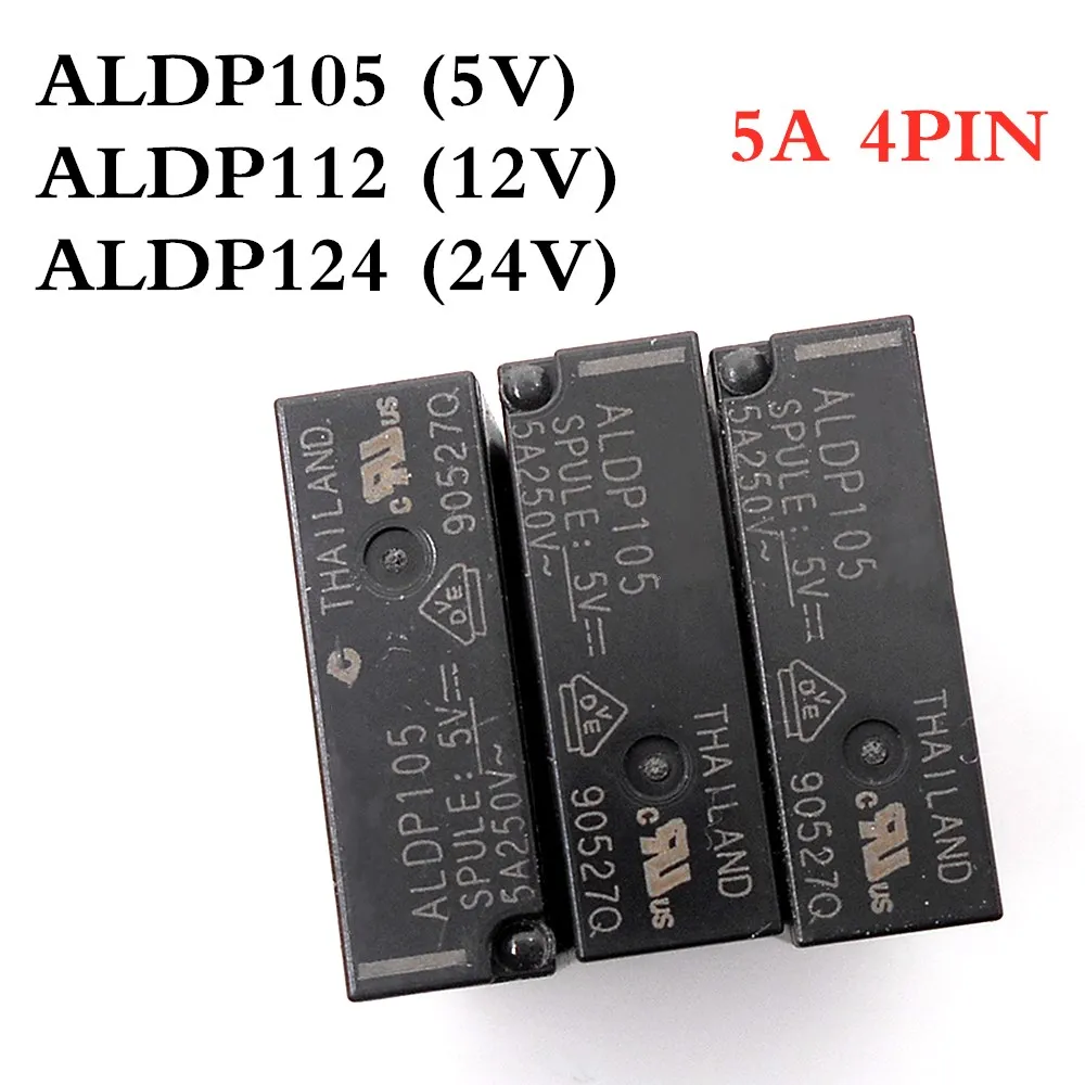 ALDP105 ALDP112 ALDP124 5V 12V 24V un set di relè di potenza normalmente aperto 5A 4pin