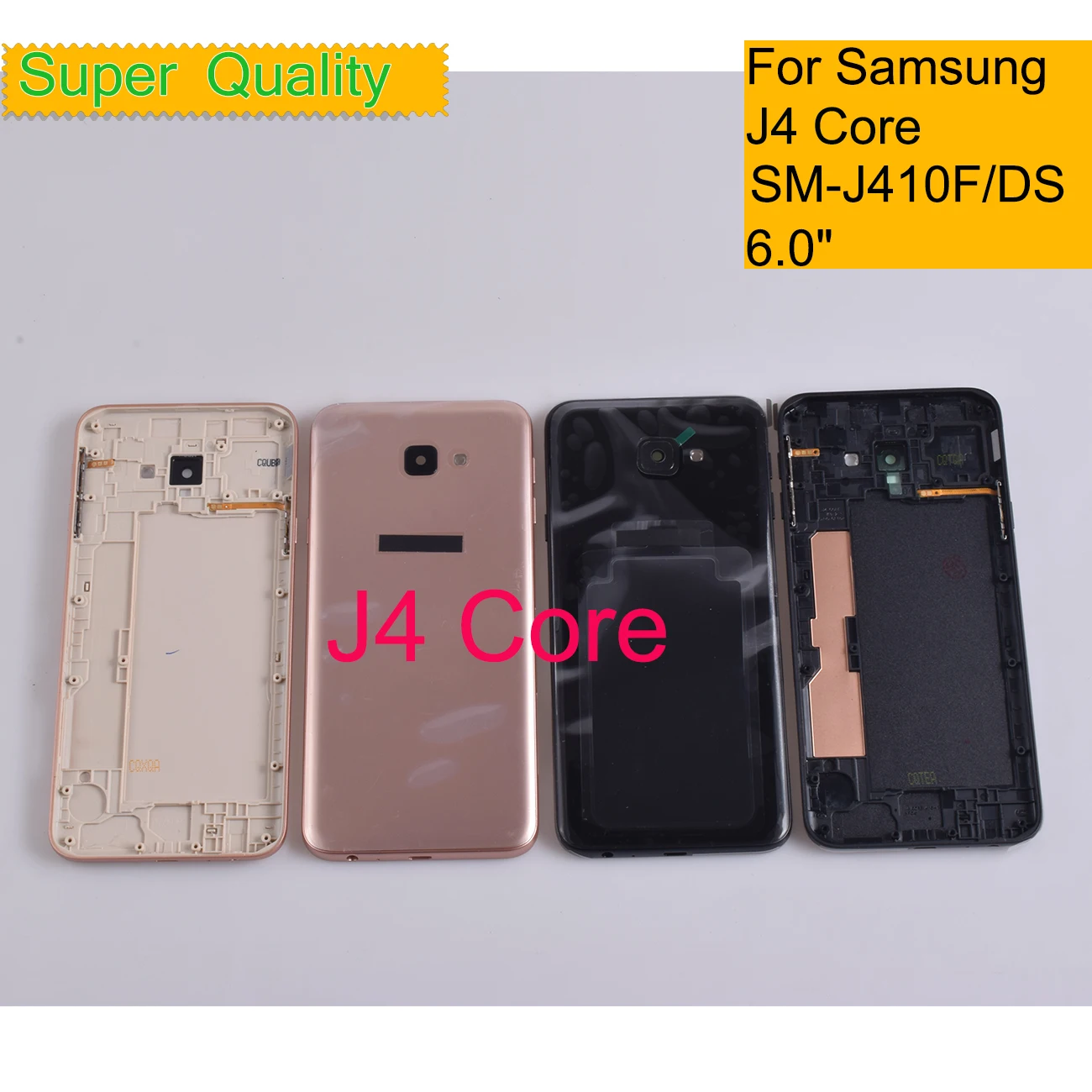 

10Pcs/Lot For Samsung Galaxy J4 Core J410 J410F SM-J410F/DS Housing Back Cover Case Rear Battery Door Chassis Housing