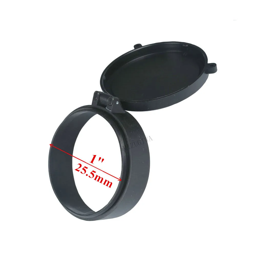 25.5-67mm Rifle Scope Lens Cover Flip Up Quick Spring Protection Cap Objective Lense Lid Airsoft Caliber Hunting Rifle Scope