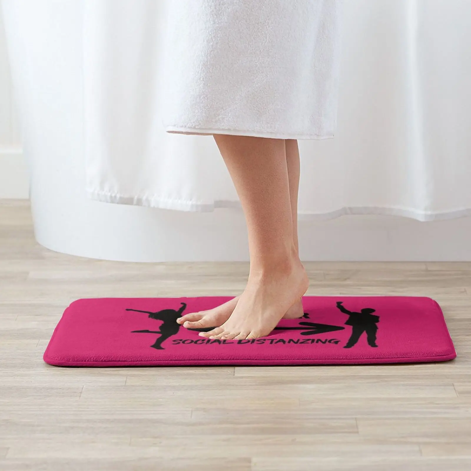 Social Spacing Mat Rug Carpet Anti-Slip Floor Mats Bedroom Distance Keep Distance Hold Epidemic Quarantine 2m Social Distancing