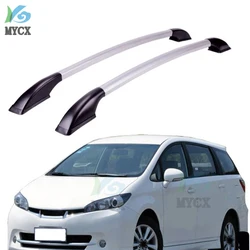 For Toyota Wish 2009-2019 Roof Racks Bars Side Rail Luggage Bar Travel Storage Luggage Roof Rail aluminum alloy