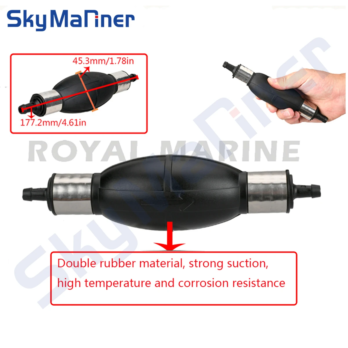 6Y1-24360-00 Hand Oil Pump For Yamaha Outboard Engine Fuel Tank , Oil Pipeand Automobile Engine Mailbox Parts 6Y1-24360