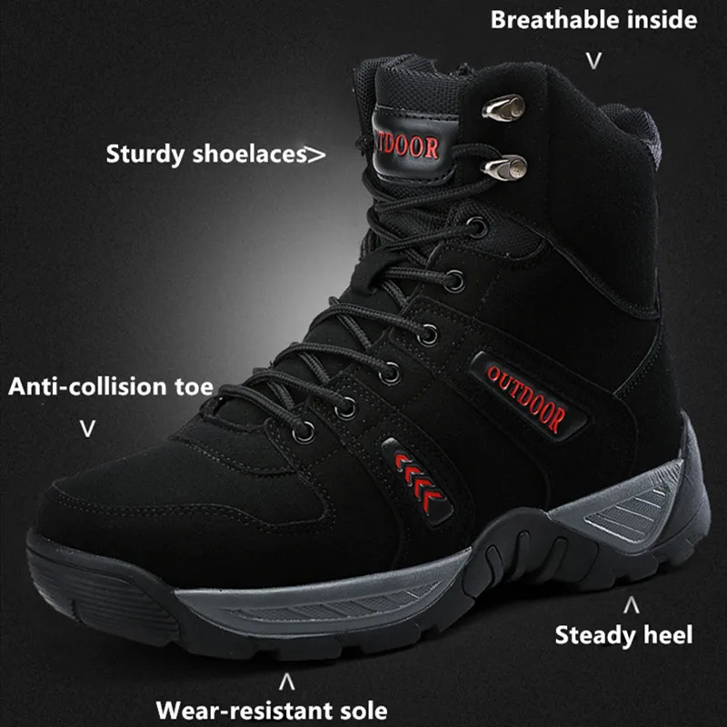 SMS Men Hiking Shoes Outdoor Walking Jogging Shoes Mountain Sport Boots Sneakers Waterproof Anti-Slip Climbing Trekking Shoes