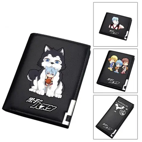 애니메이션 쿠로코의 농구 쿠로코 테츠야 Cos 남자 소년 짧은 지갑 학생, 긴 지갑 만화 노트 케이스 여자 ID 카드 홀더