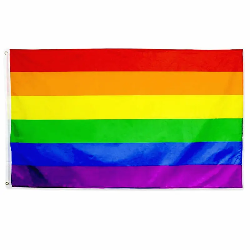 wholesale Rainbow Flag 90X150CM 100pcs homosexual Philadelphia Philly LGBT Gay Pride Rainbow Flag large quantity dream smp flag