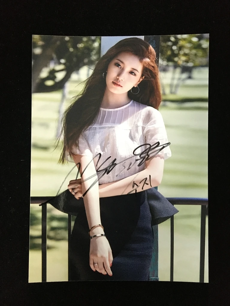 Bae Suzy Bae Sue Ji Autographed Signed Photo GIFTS COLLECTION 5*7 K-POP 052021