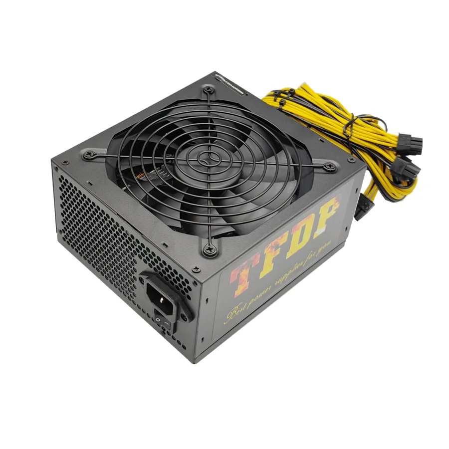 Imagem -04 - Fonte de Alimentação de Mineração de Antminer 2000w Psu Ethereum Antminer s9 Fonte de Alimentação de Mineração 12v Psu com 10 Peças Pci-e 6pin Cabos