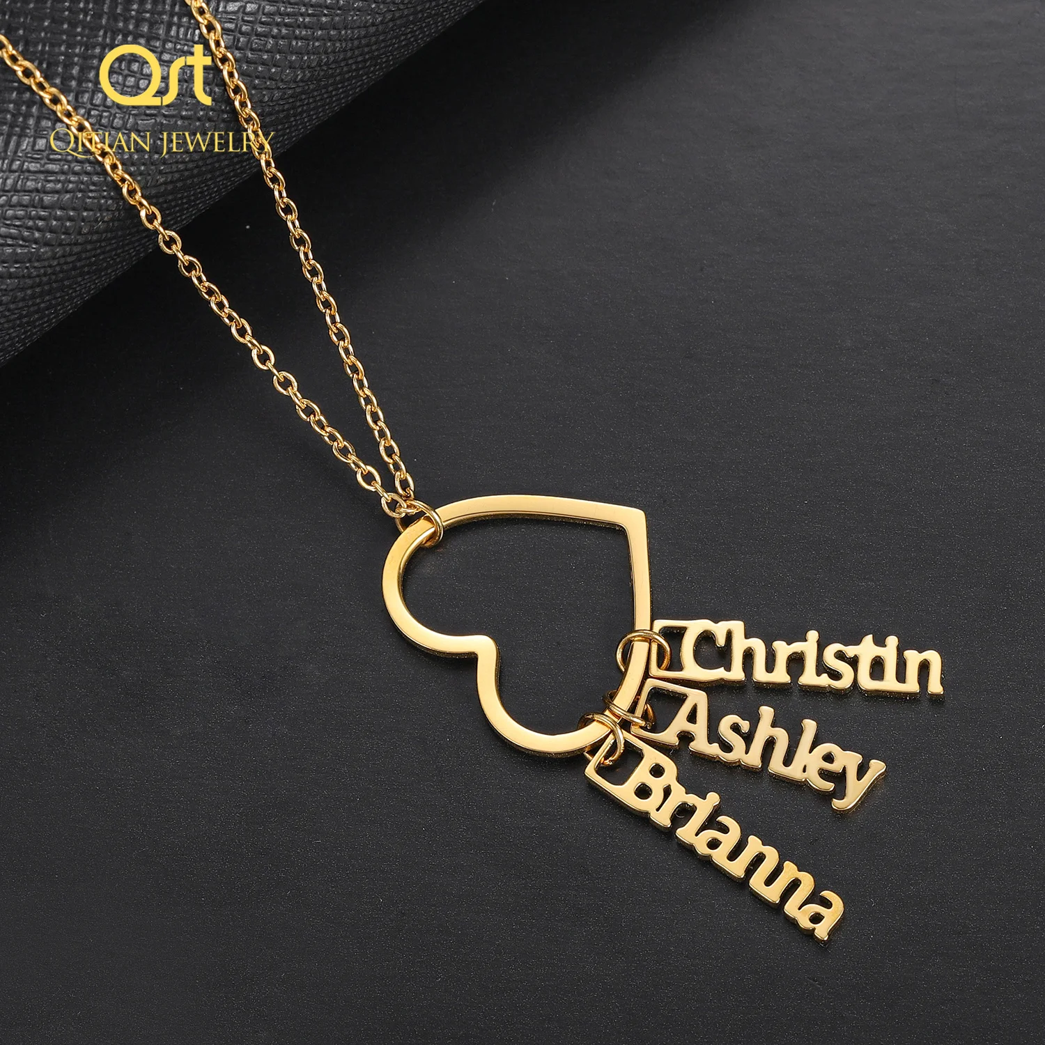 Personalized Name Necklace Custom Multi-Name Necklace High-Quality Stainless Steel Jewelry For Women Necklace Nameplate Gifts