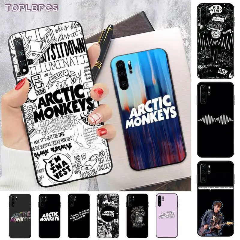 TOPLBPCS arctic monkeys Special Silicone Black Phone Case for huawei P8 P9 p10 p20  P30 P40 pro lite psmart 2019