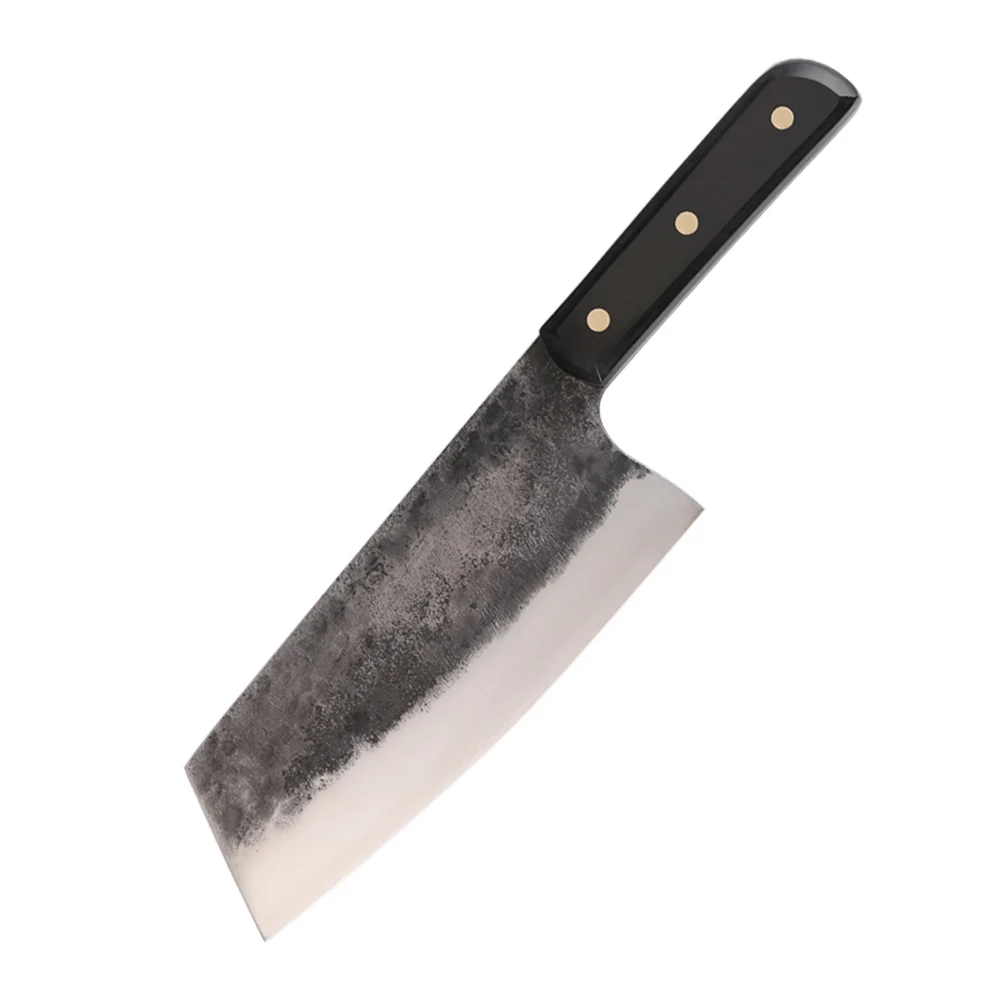 DENGJIA 5Cr15Mov Blade Carbon Steel Slicer 60 Degree Angle Knife Tip Chinese Vegetable Knife