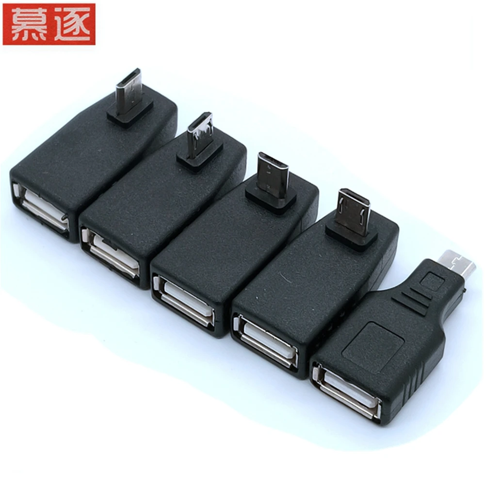 Mini USB USB 2.0 A Female To Micro/ Mini USB B 5 Pin Male Plug OTG Host Adapter Converter Connector up to 480Mbps Black