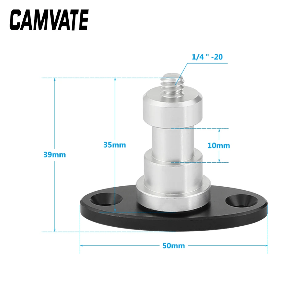 CAMVATE стол/скоб/потолков/стены/подиум держатель с 1/4 "-20 наружная резьба представляет наиболее продаваемые наборы винтовых и овальным основанием для аксессуар подключения
