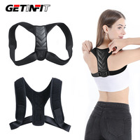 Getinfit Braces Supports Belt Adjustable Back Posture Corrector Clavicle Spine Back Shoulder Lumbar Brace Support Belt