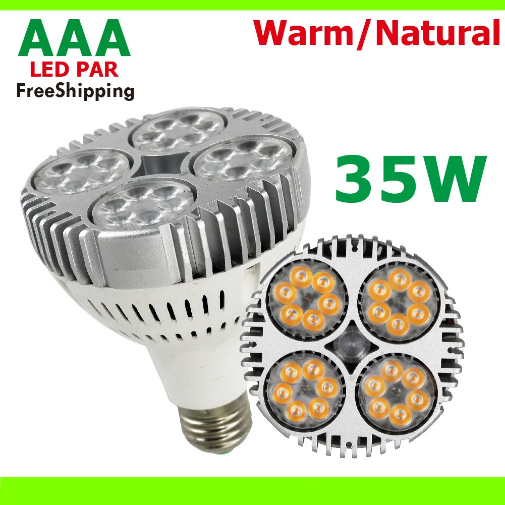 

Led E27 35W led par30 spotlight Lamp bulb AC220 110V Led Lighting Cool whiteWarm white Nature white Red Green Blue Home lighting