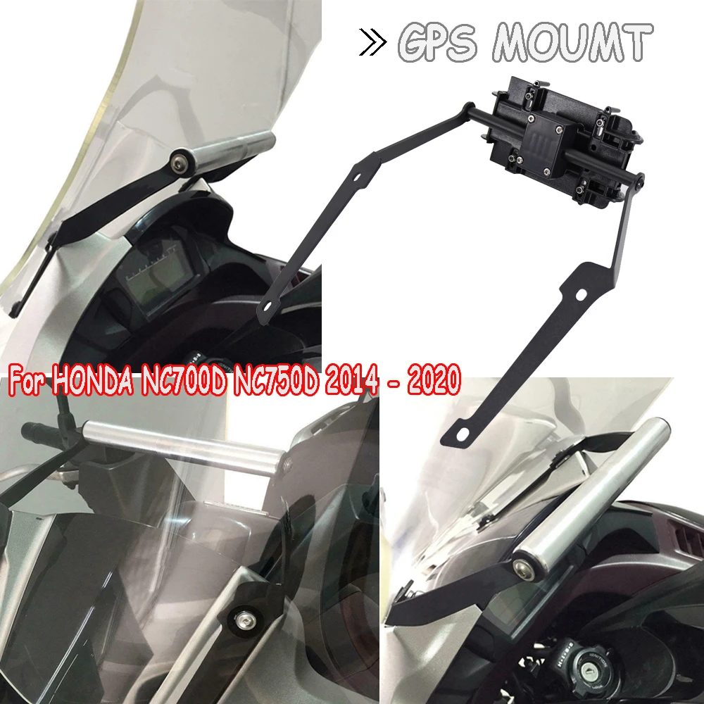 Para honda nc750d nc 750d nc750 d motocicleta frente suporte do telefone smartphone telefone gps navigaton placa suporte 2014-2020