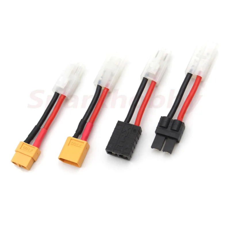 1PC Original Tamiya to TRX and Tamiya to XT60 (Male to Female ) 14AWG Cable Wire Silicone plug Connector Adapter For Battery RC