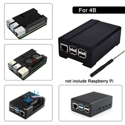 Custom aluminium metal din rail mount raspberry pi 4 case raspberry pi 4 computer Enclosure Box