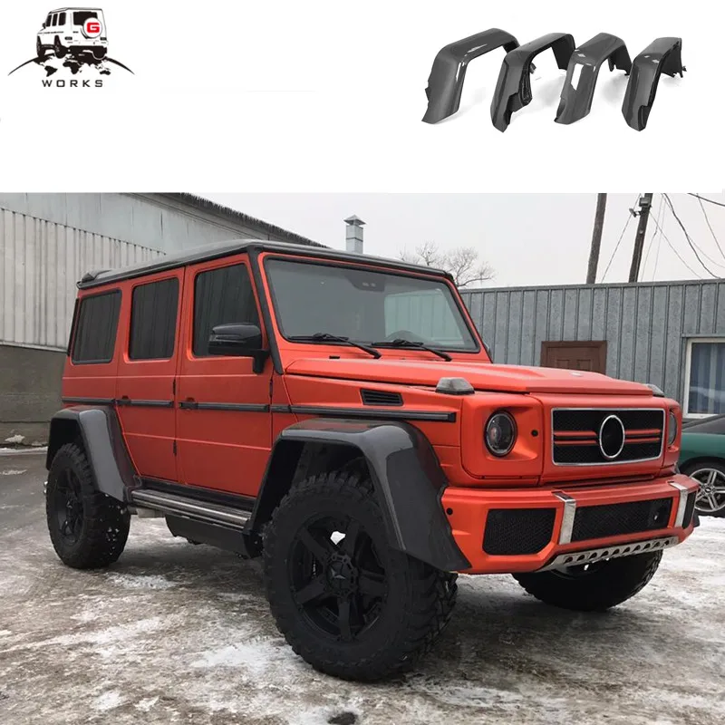 

W463 4x4 fender flares fit for g class W463 G63 2013-2017 to 4x4 fender arches carbon fiber material wide fender