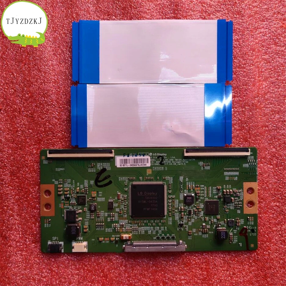 Good test original T-CON for 60 inch TV logic board 6870C-0743A 6871L-5435A V17_60_UHD TM120_Apollo17h lc-60p6070u