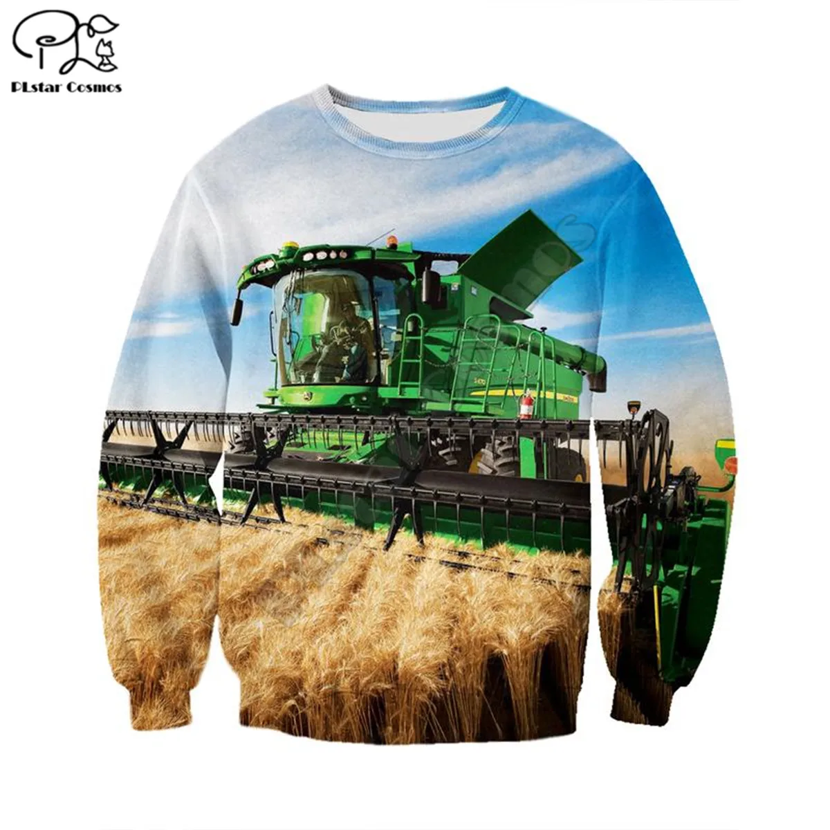 Tractor  printed Hoodie  Sweatshirt Hoodie Sweatshirt Hoodies  Harajuku Autumn Streetwear women men Casual Tracksuit