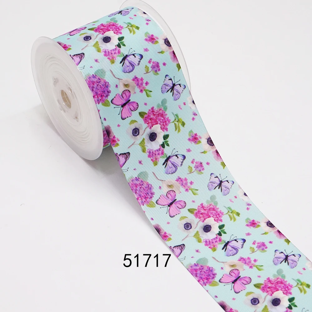 DIY Flower Butterfly Printed Grosgrain Ribbon For Craft Supplies Sewing Accessories 5 Yards, Planar Resins Mold 10 Pieces. 50293