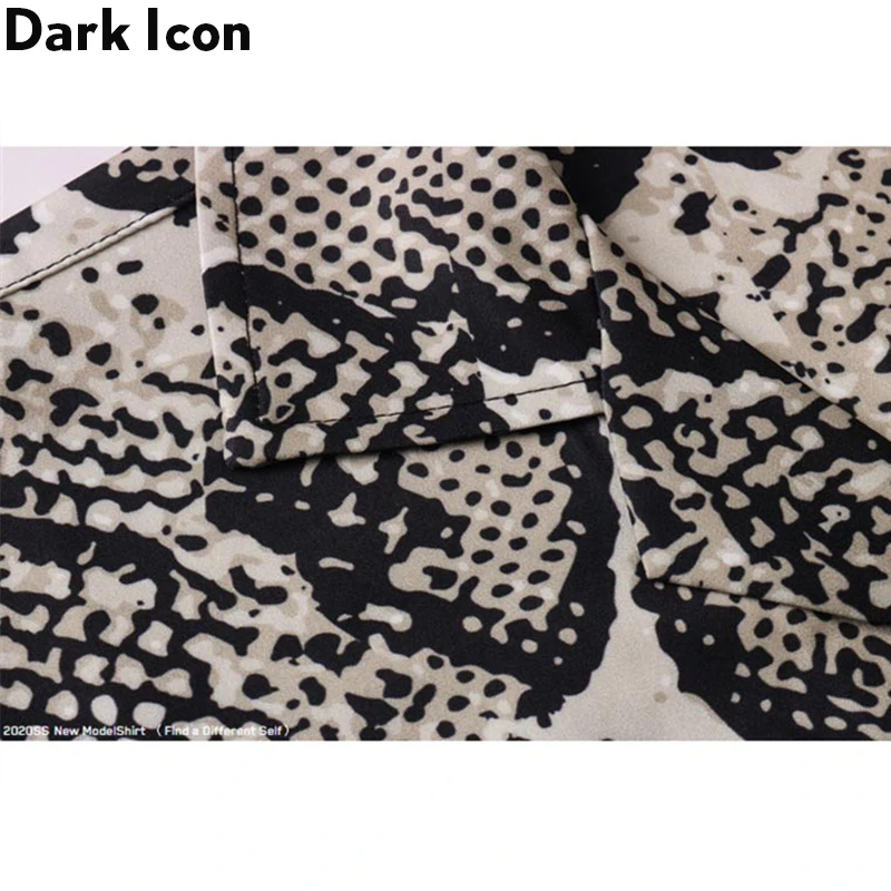 Dark Icon Snake Hawaiian Shirt Summer Vintage Shirts for Men Streetwear Clothing