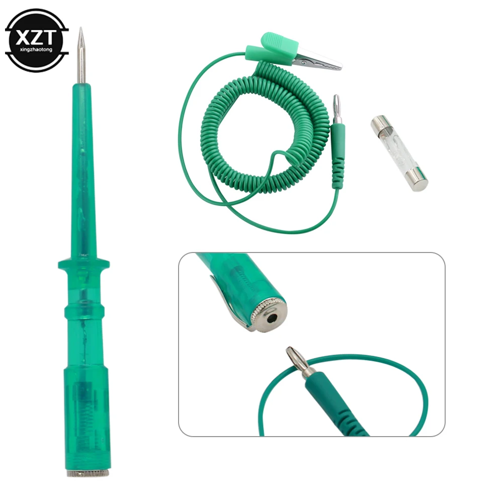 Car Circuit Tester Pen DC 6V 12V 24V Voltage Auto Vehicle Gauge Test Light Universally Car Circuit Tester Pen