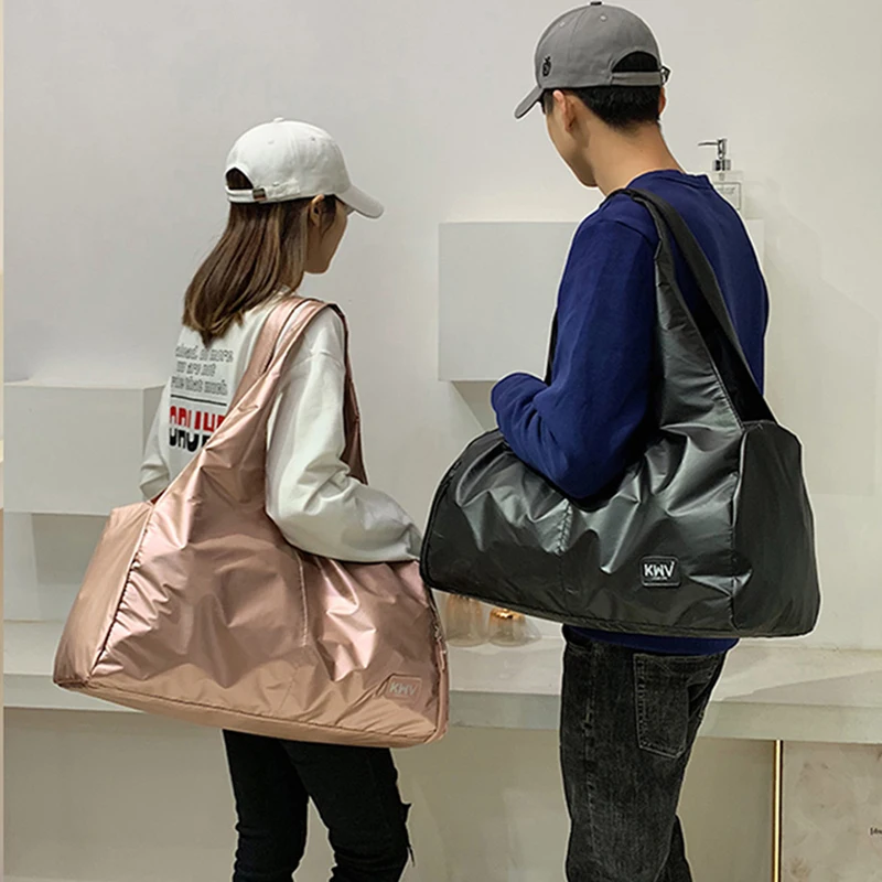 

Travel Bag Nylon Waterproof Fashion Yoga Bags For Women 2021 Shoulder Messenger Bag With Shoe Pocket Weekend Handbag Sac Femme