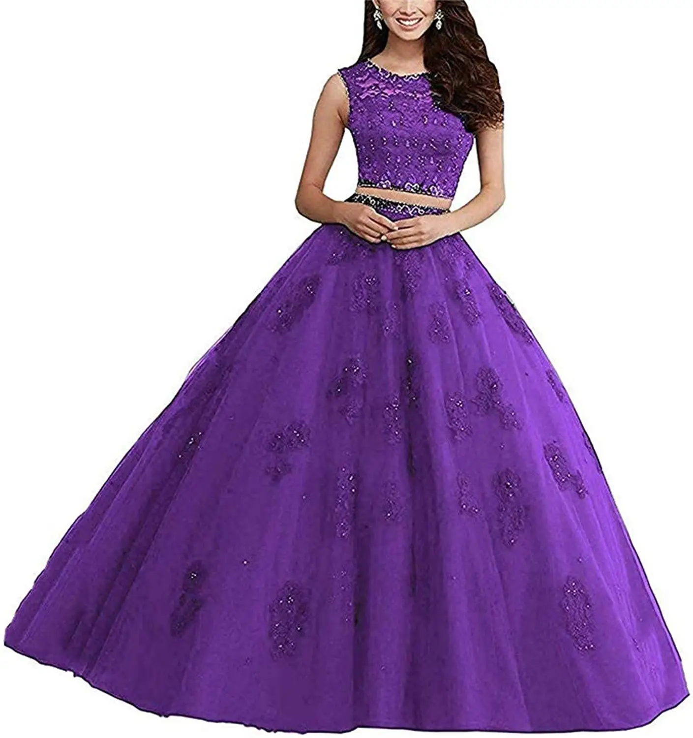 Vestidos Princesa Rosa Quinceanera, Vestido de Baile, Vestidos de Baile para Meninas, Vestidos de Casamento, Rosa Doce, 15, 16, 2 peças