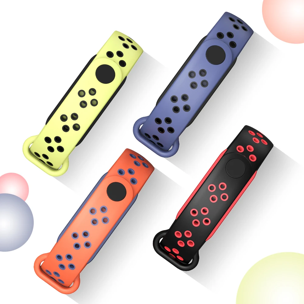 ل Mi الفرقة 6 7 حزام سوار ل شاومي Mi الفرقة 5 حزام سيليكون Miband 7 الأساور ل Amazfit الفرقة 5 مكافحة العرق تنفس