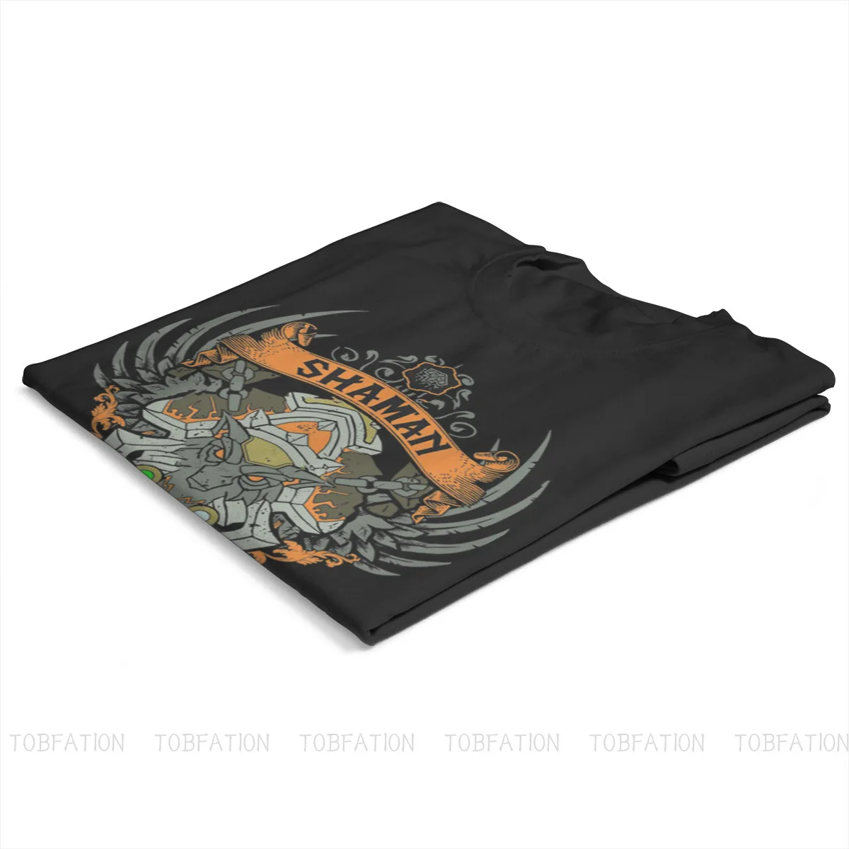 SHAMAN ELITE EDITION Essential Round Collar TShirt World of Warcraft Fabric Classic T Shirt Man\'s Tops Individuality