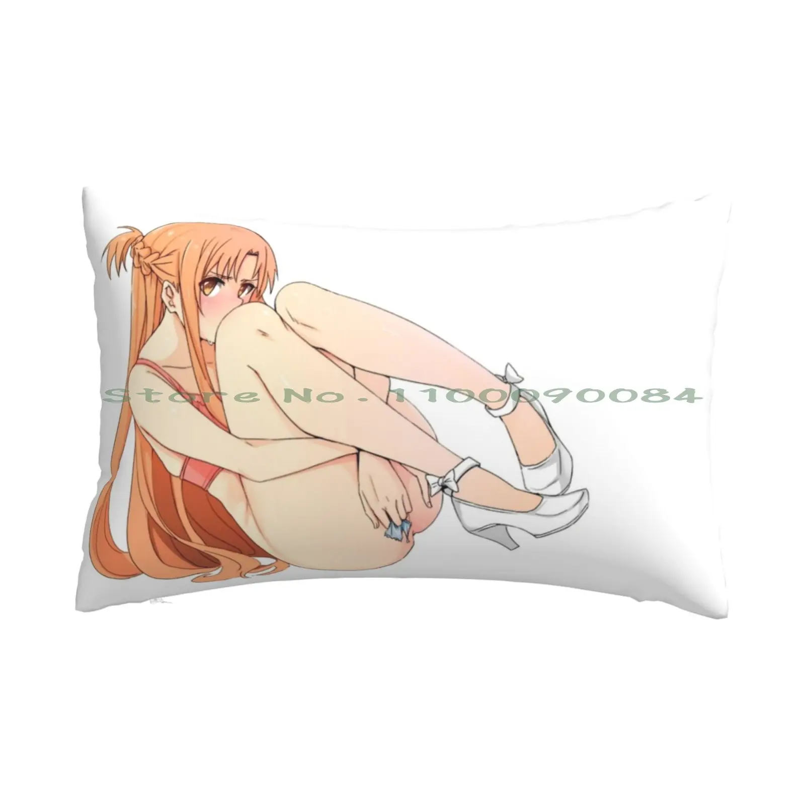 Lewd Asuna Yuuki Ass | Sword Art Online Hentai Pillow Case 20x30 50*75 Sofa Bedroom Trending Stuff Chester Bennington Best