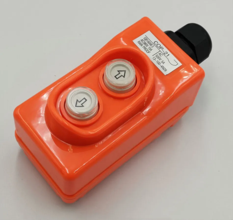 Waterproof Up-down Pushbutton Crane Hoist Switch COP21 New