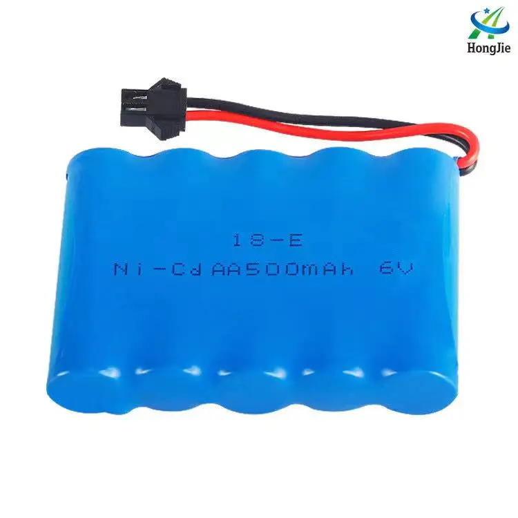 Fabryka sprzedaży 6V 500mah niklowo-kadmowy ładowalny akumulator pilot akumulator do pojazdu nr 5 AA bateria miejscowa sprzedaż hurtowa