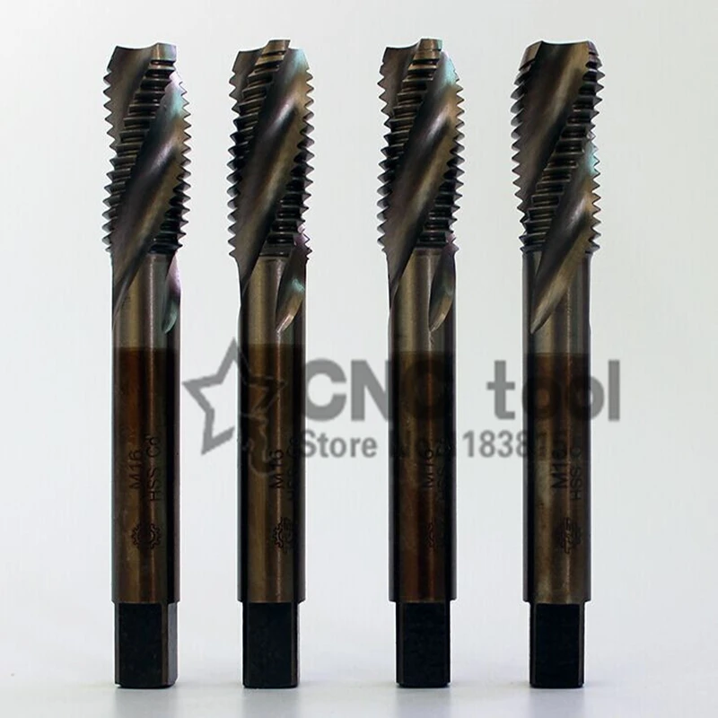 1PCS M16-M20 containing cobalt machine taps Spiral groove tap special stainless steel screw tap (M16/M18/M20/M16*1.5/M18*1.5)