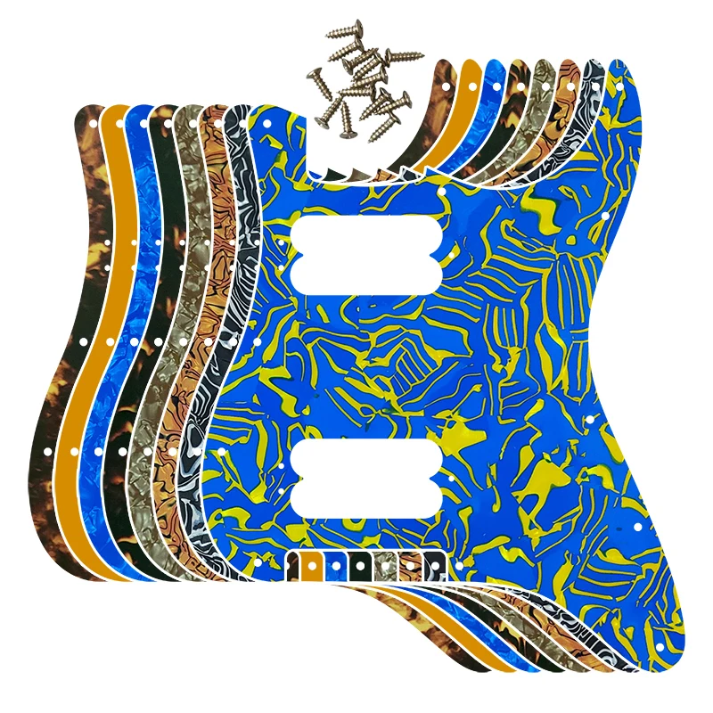 

Pleroo Custom Guitar Pickguard - For US FD 11 Screw Holes Player Start Humbucker Single HH Start Scratch Plate No Switch Hole