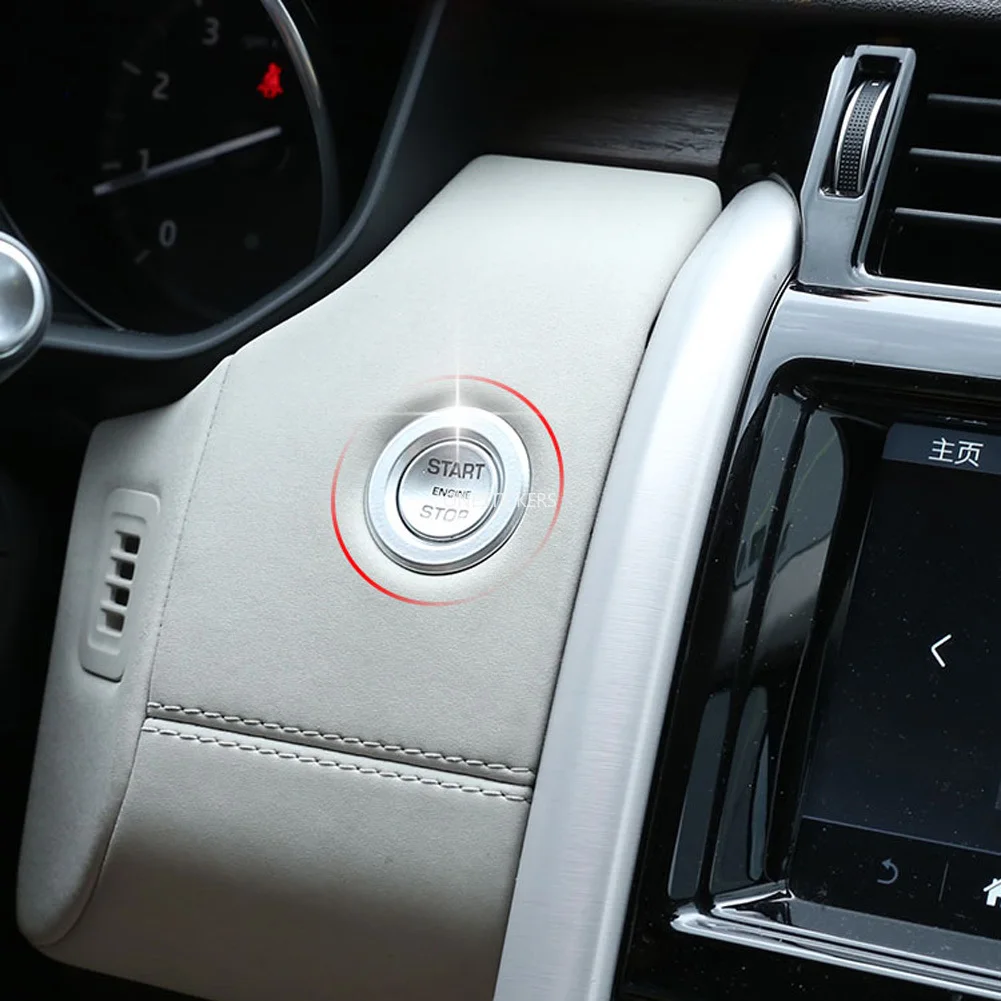Car Engine Start Stop Button Ring Trim Cover For Land Rover Range Rover Evoque Velar RR Sport L494 Vogue L405 Discovery 5 Sport