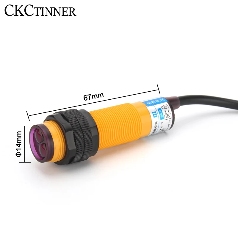 E3F-DS30C4/C2/P1/P2 proximity switch photoelectric sensor switch  6-36VDC output: NPN PNP distance: 7-30cm detection range