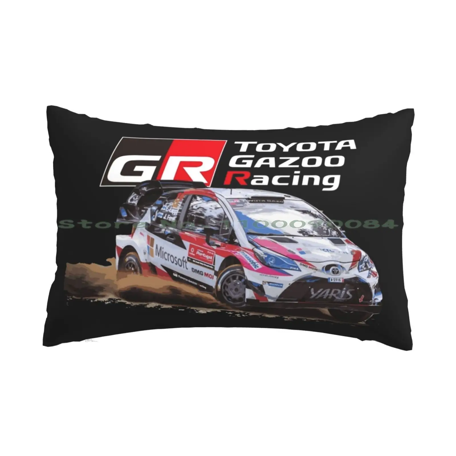 Wrc Gr Yaris-Gazoo Racing Sebastien Ogier Safari Wrt Pillow Case 20x30 50*75 Sofa Bedroom Geometric Pink Cotton Candy Valentine