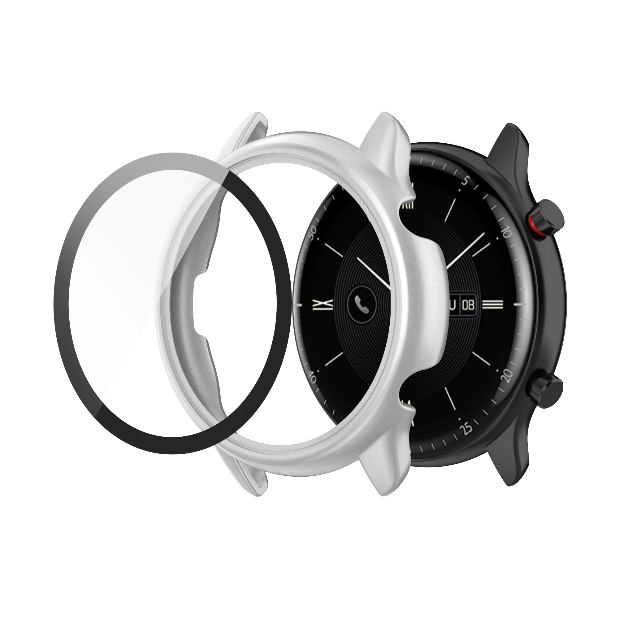 Защитный чехол для Huami Amazfit GTR 2 2e, чехол для часов из закаленного стекла, защитный чехол для экрана, корпус для ПК для Amazfit GTR2 eSIM