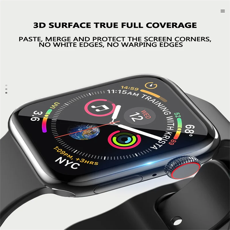 42mm 45mm Screen Protector Soft Film For Apple Watch Se 7 6 5 4 3 Waterproof Ultra Thin Anti Scratching 38mm 40mm Hydrogel Film